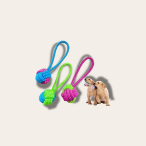 Brinquedo Mordedor com Corda para Cães – Nylon Resistente
